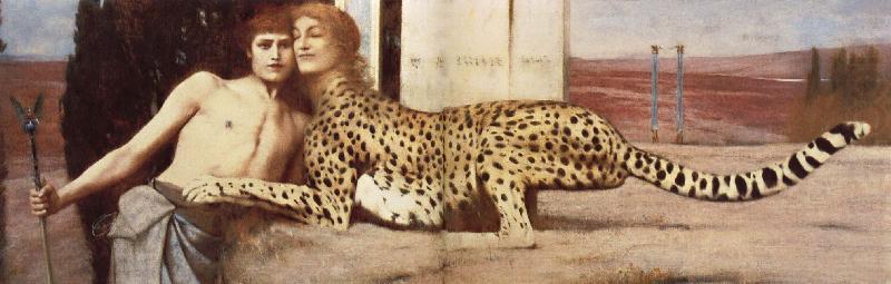 The Caresses, Fernand Khnopff